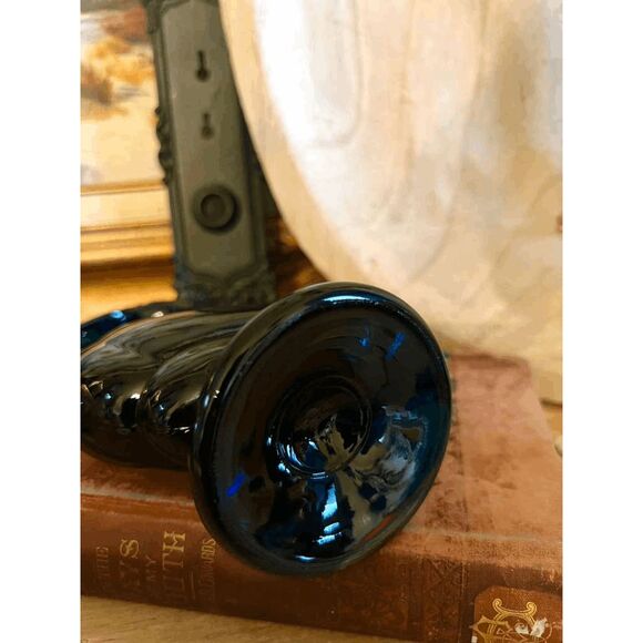 Vintage Viking Glass Bluenique Duck Figurine – Epic Line #1317 “Head Up Duck” – - Picture 3 of 5